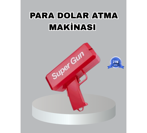 Para Saçma Makinesi Kırmızı Model 100’lü Para Hediyeli