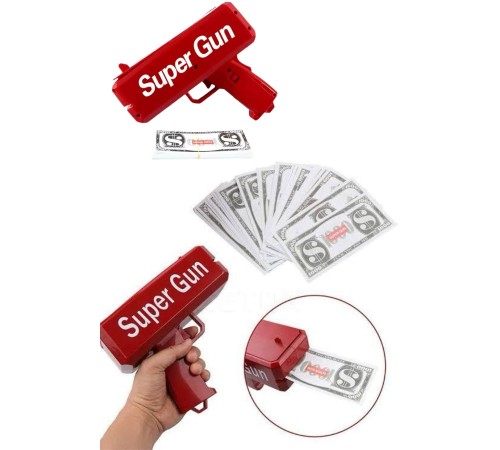 Para Dolar Atma Makinası Super Money Gun Para Saçma Fırlatma Tabancası