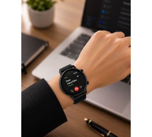 3 Kordonlu Akıllı Saat Bluetooth Görüşme ve Bildirim Destekli