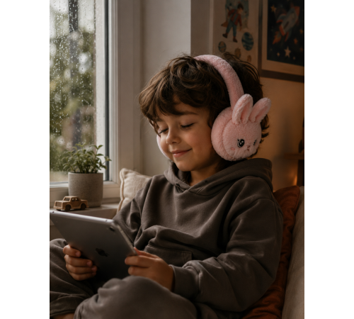 Bluetooth 5.3 Peluş Kulaklık Kablosuz Mikrofonlu TF Kart Girişli Model