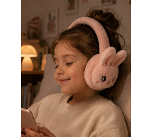 Bluetooth 5.3 Peluş Kulaklık TF Kart Destekli Kablosuz Kulaküstü Kulaklık