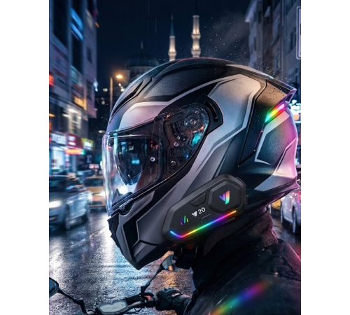 Şarjlı Motosiklet Kask Intercom Kulaklık Bluetooth 5.3 Teknolojisi