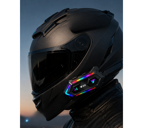 6. Bluetooth 5.3 Kask İçi Intercom Kulaklık IPX6 Suya Dayanıklı Tasarım