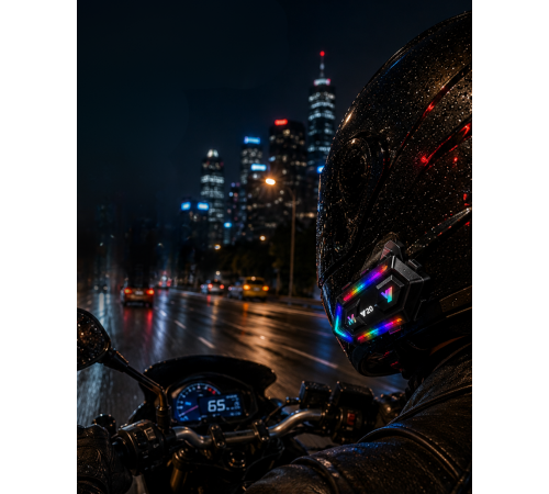 Gürültü Engelleyici Motosiklet Kask Intercom Uzun Pil Ömürlü Tasarım