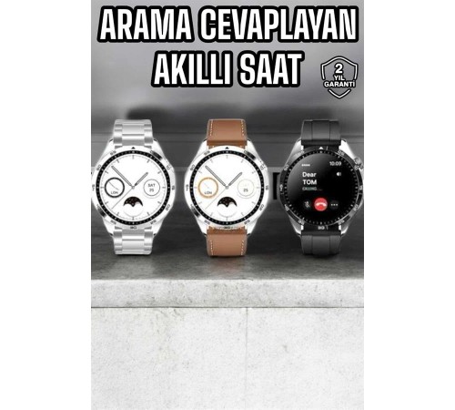 Akıllı Saat Titreşimli Amoled Ekran Uyku ve Sağlık Takibi Sesli Görüşme