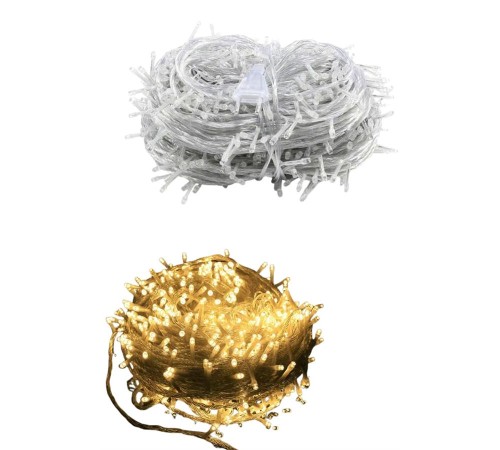 10 Metre Günışığı Led Işık Fişli Dekoratif Sarı Ton Aydınlatma 3 Modlu Led Şerit