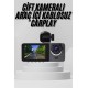 Yol Kayıt Araç Kamerası HD DVR 3 Kameralı 2.0in Ekranlı Ön İç Arka
