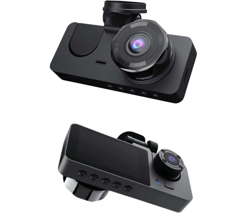 Yol Kayıt Araç Kamerası HD DVR 3 Kameralı 2.0in Ekranlı Ön İç Arka