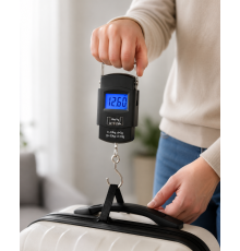 Dijital El Kantarı 50 Kg Hassas LCD Ekranlı Bagaj Tartısı