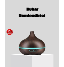 550 ml Büyük Su Hazneli Ultrasonik Nemlendirici ve Aromaterapi Difüzörü