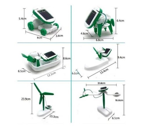 Güneş Enerjili Robot Oluşturma Seti Solar Kit (6 in 1) Güneş Enerjili Robot Oluşturma Seti Solar Kit (6 in 1)