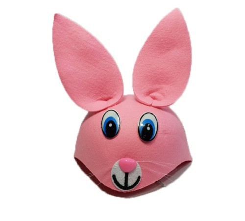Çocuk Tavşan Şapkası Pembe Renk Çocuk Tavşan Şapkası Pembe Renk