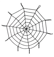 Halloween Cadılar Bayramı Örümcek Ağ Dekor Siyah