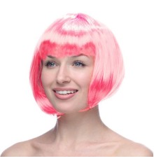 Pembe Renk Peruk Küt Saç