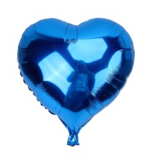 Mavi Kalp Folyo Balon 45 Cm.