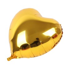 Altın Sarısı Kalp Folyo Balon 45 Cm.