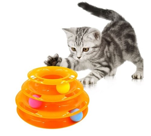 3 Katlı Kedi Oyuncağı Turntable Cat Toy 3 Katlı Kedi Oyuncağı Turntable Cat Toy