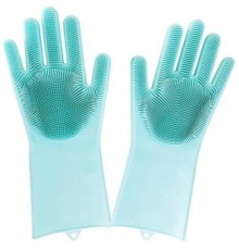 Sihirli Isıya Dayanıklı Silikon Çok Amaçlı Bulaşık Eldiven Fırçası Magic Gloves