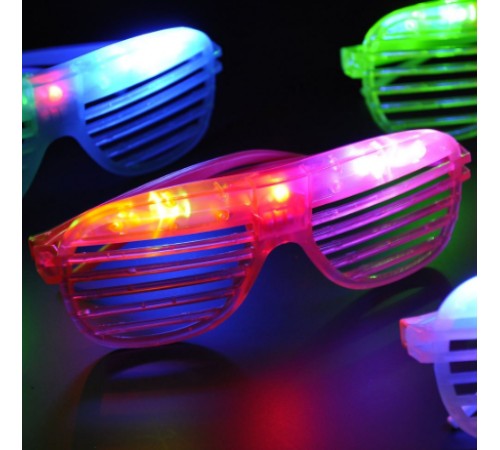 Led Işıklı Renkli Panjur Gözlük 12 Adet Led Işıklı Renkli Panjur Gözlük 12 Adet