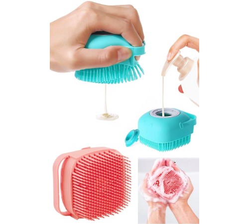 Duş Jeli Hazneli Banyo Masaj Kesesi Duş Jeli Hazneli Banyo Masaj Kesesi