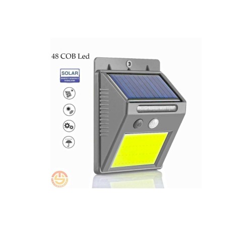 Hareket Sensörlü Solar 48 Led Bahçe Lambası Hareket Sensörlü Solar 48 Led Bahçe Lambası