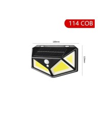 Hareket Sensörlü Bahçe Lambası 114 Led 3 Mod