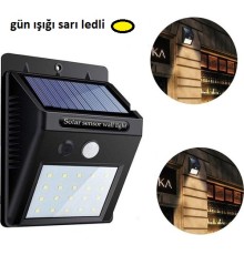 Hareket Sensörlü Güneş Enerjili Lamba 20 led