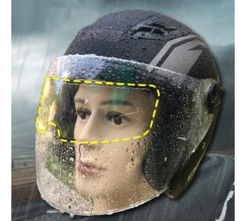 MOTOSIKLET KASKI İÇIN YAĞMUR KAYDIRICI MOTOSIKLET KASKI İÇIN YAĞMUR KAYDIRICI