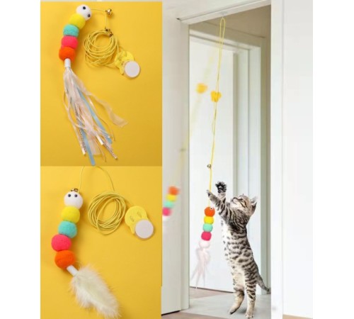 Elastik Yapışkanlı Kedi Oyun Oltası Elastik Yapışkanlı Kedi Oyun Oltası