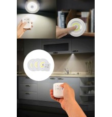 Uzaktan Kumandalı Yapışkanlı 3'lü Led Spot Lamba