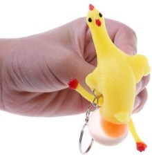 Squishy Yumurtlayan Tavuk Anahtarlık
