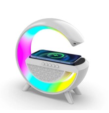 Kablosuz Şarj Standlı RGB Hoparlör