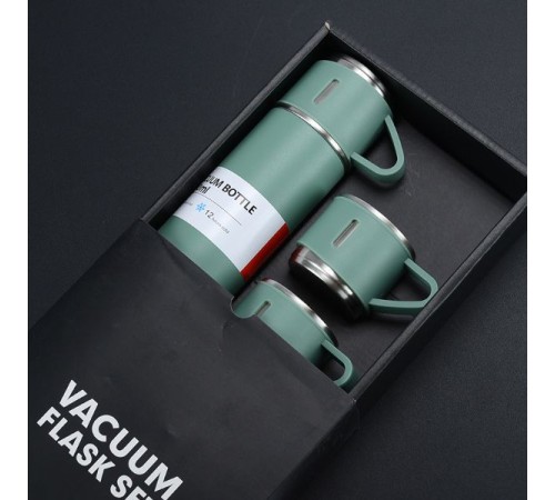 Paslanmaz Çelik Bardaklı Termos Seti 500 ML Paslanmaz Çelik Bardaklı Termos Seti 500 ML