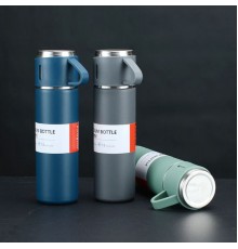 Paslanmaz Çelik Bardaklı Termos Seti 500 ML