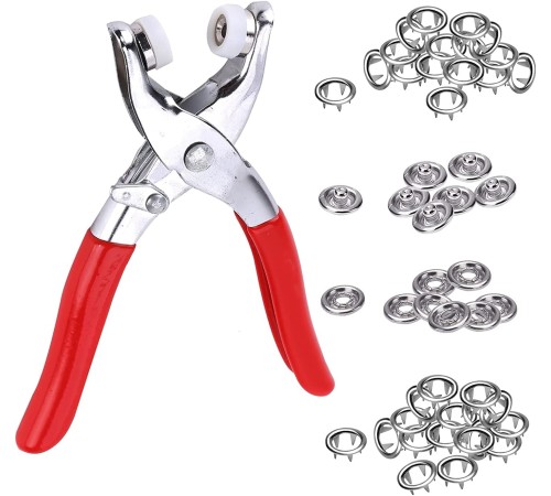 Metal Çıtçıt Pensesi ve Düğme Seti Metal Çıtçıt Pensesi ve Düğme Seti