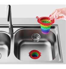 Renkli 6 Kademeli Lavabo Süzgeci