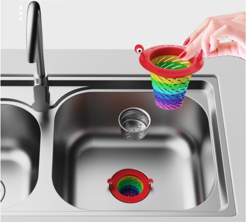 Renkli 6 Kademeli Lavabo Süzgeci Renkli 6 Kademeli Lavabo Süzgeci