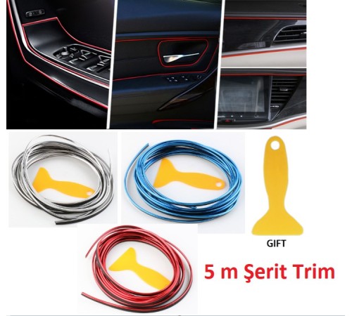 Araba Dekorasyon 5 Metre Şerit Trim Araba Dekorasyon 5 Metre Şerit Trim