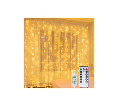 8 Fonksiyonlu Peri Perde Led Uzaktan Kumandalı Günışığı Perde Peri Led (3 mt x 3 mt) 8 Fonksiyonlu Peri Perde Led Uzaktan Kumandalı Günışığı Perde Peri Led (3 mt x 3 mt)