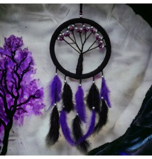 Mor İncili Hayat Ağacı Dream Catcher