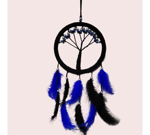 Mavi İncili Hayat Ağacı Dream Catcher Mavi İncili Hayat Ağacı Dream Catcher