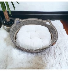 Decohandy 40 Cm Elyaflı Kedi Yatağı