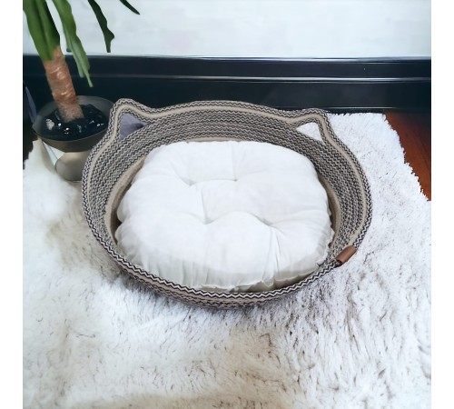 Decohandy 40 Cm Elyaflı Kedi Yatağı