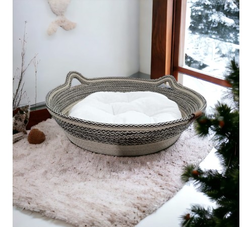 Decohandy 40 Cm Elyaflı Kedi Yatağı