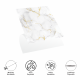 DecoHandy Pvc Yer Karosu 30x30cm 4'lü Paket - Mermer Desenli Beyaz 0,36m2
