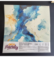 Decohandy 30x30 Cm Pvc Duvar Karosu 4'lü Paket - Mavi Desen