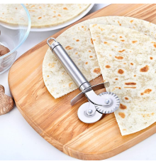Çift Başlıklı Pizza Hamur Bıçağı
