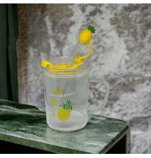 Ananas Tasarımlı Kupa Bardak