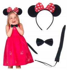 Minnie Mouse Taç Kuyruk Papyon Gösteri Seti