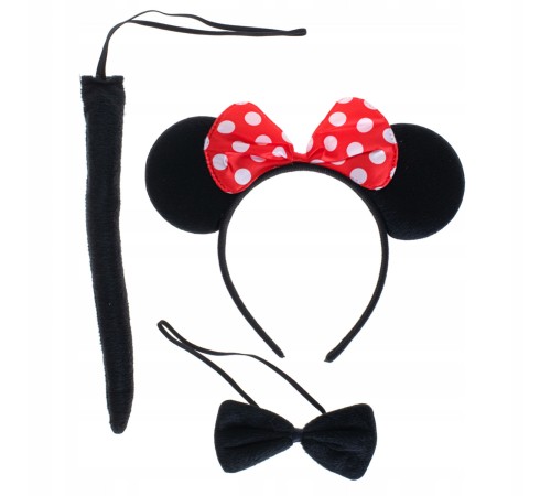 Minnie Mouse Taç Kuyruk Papyon Gösteri Seti Minnie Mouse Taç Kuyruk Papyon Gösteri Seti